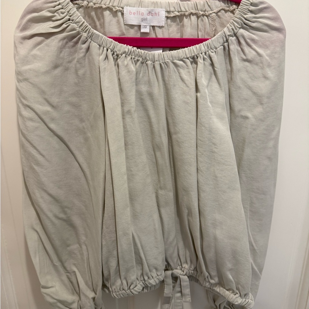 NWT Bella Dahl Gray Girls Top